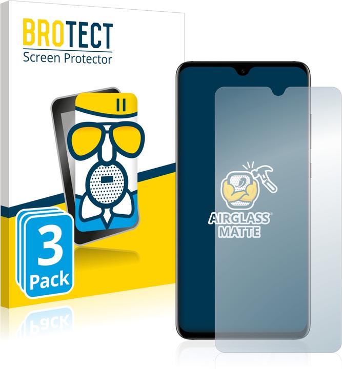 Produktbild BROTECT AirGlass Panzerglasfolie Matt (3 Stück, Huawei Mate 20)