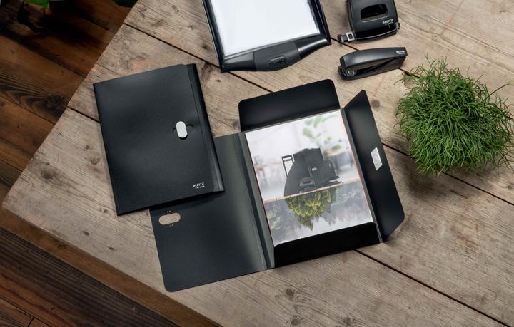 Actual product image Leitz Insert folder ALPHA Recycle A4 Black (A4, 1 x)