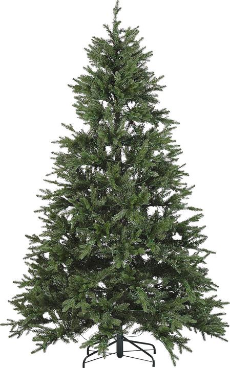Produktbild Beliani Künstlicher Weihnachtsbaum mit LED Beleuchtung 210 cm grün FIDDLE (210 cm)