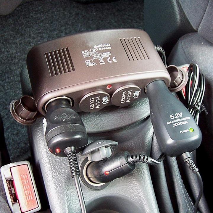 Actual product image ProPlus Quadruple socket incl. holder
