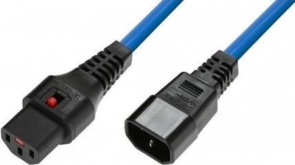 Immagine prodotto Iec Lock Cavo di collegamento 230V C13 bloccabile - C14 blu 2,00 m (2 m)