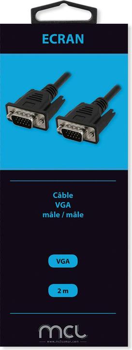 Produktbild MCL CABLE VGA HD15 MALE / MALE - 1,8M (2 m, VGA)