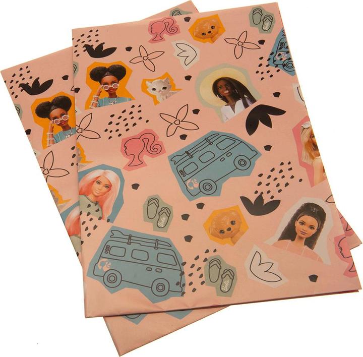 Actual product image Barbie Happy Birthday Gift Wrap Sheets (Wrapping paper, 2 x)