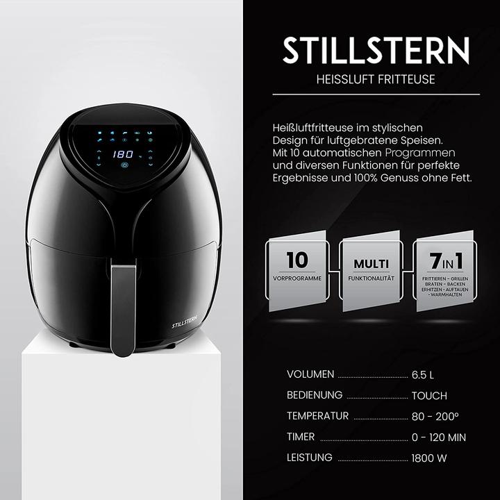Actual product image Stillstern Hot Air Deep Fryer 6,5L