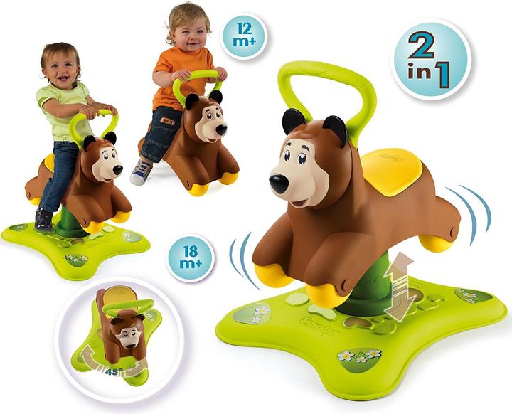 Smoby Ours en peluche 2 en 1