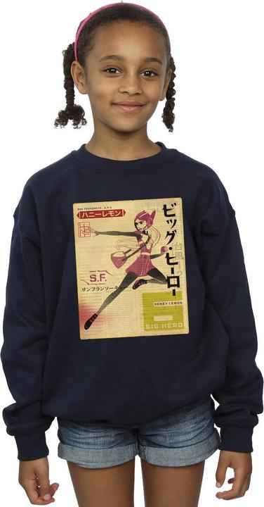 Immagine prodotto Disney Big Hero 6 Baymax Honey Lemon Newspaper Felpa Ragazze (140, 146)