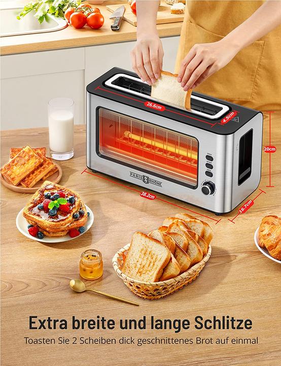 Produktbild Paris Rhône Langschlitztoaster, Silber