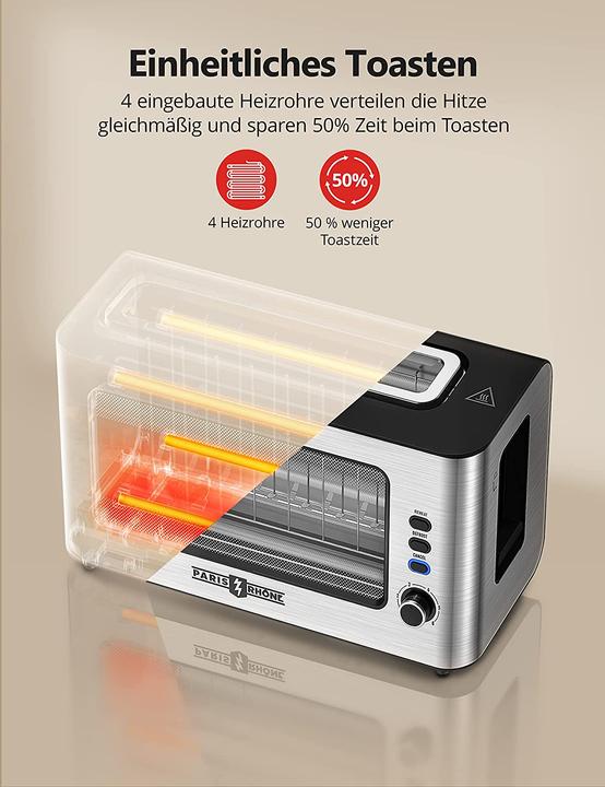 Produktbild Paris Rhône Langschlitztoaster, Silber