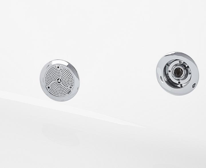 Produktbild Beliani Whirlpool Badewanne freistehend weiss quadratisch 130 x 130 cm TAHUA (339 l, 130 cm)