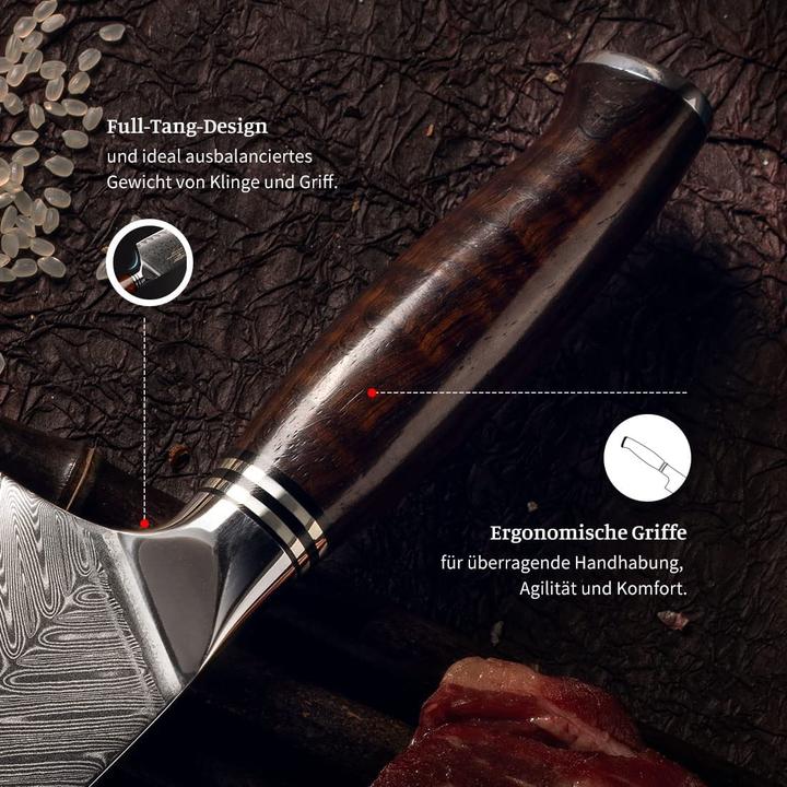 Produktbild Yarenh Chefmesser mit Holzscheide (20.50 cm)