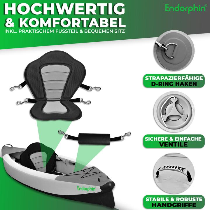 Produktbild Aufblasbares Drop Stitch Kajak für 1 Person als Komplettset (340 cm, 1-piece)
