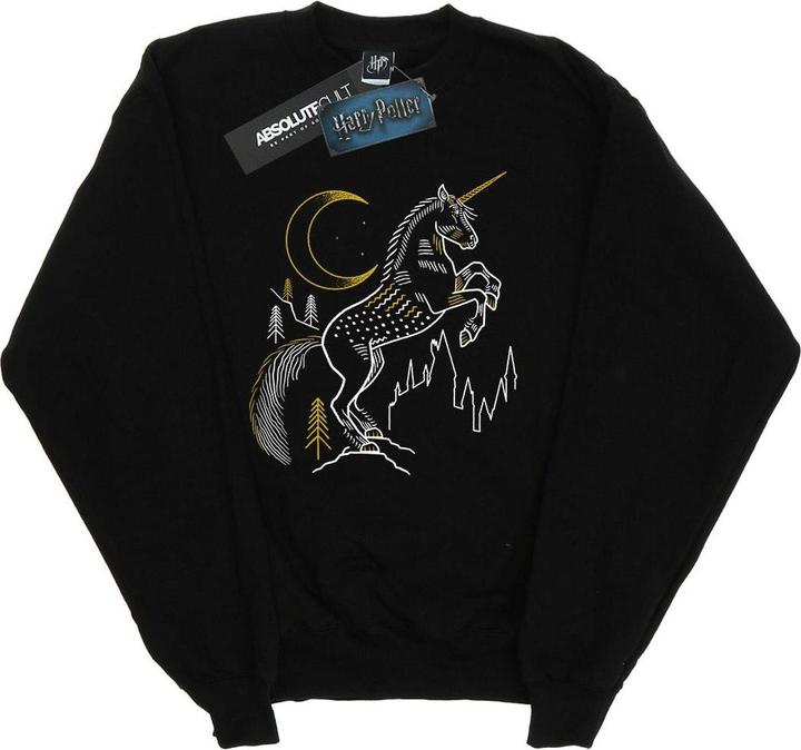 Actual product image Girls Unicorn Line Art Sweatshirt (140, 146)