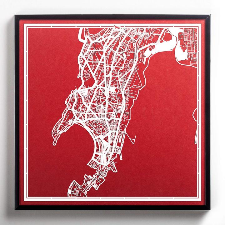 Image du produit O3 Design Studio Papierschnitt Kunstkarte Mumbai (1 pcs)