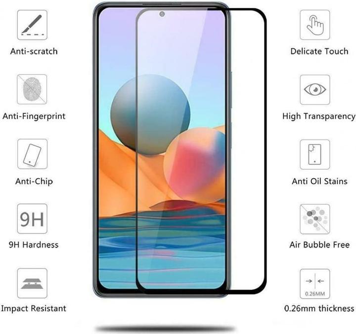 Immagine prodotto Screenguard Xiaomi Redmi Note 10 Pro Pellicola protettiva di vetro a schermo intero 2.5D 9H (1 Pezzo/i, Xiaomi Redmi Nota 10 Pro)