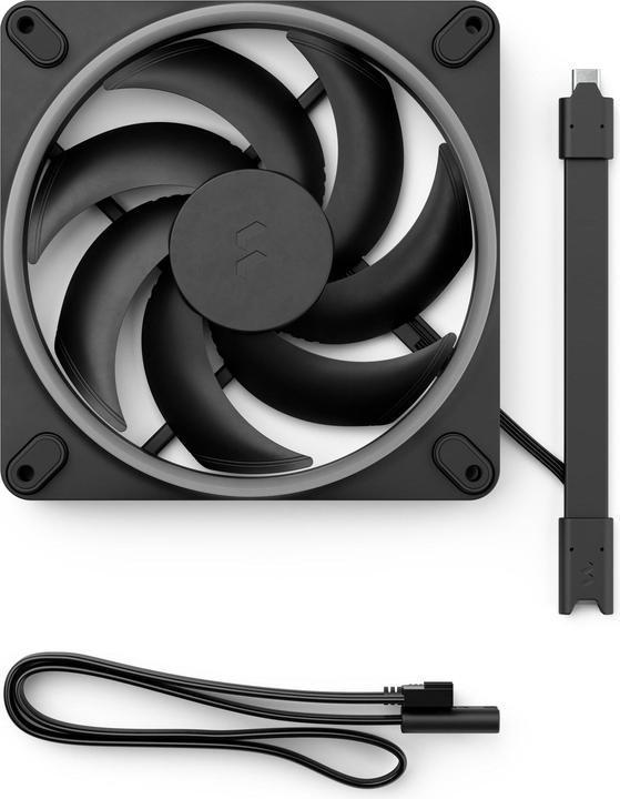 Actual product image Fractal D. Momentum 14 RGB Black (140 mm, 1 x)