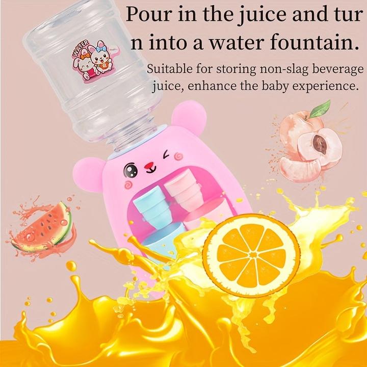 Actual product image Activity Board Role-play water dispenser, water dispenser with double water outlet, mini drink juicer