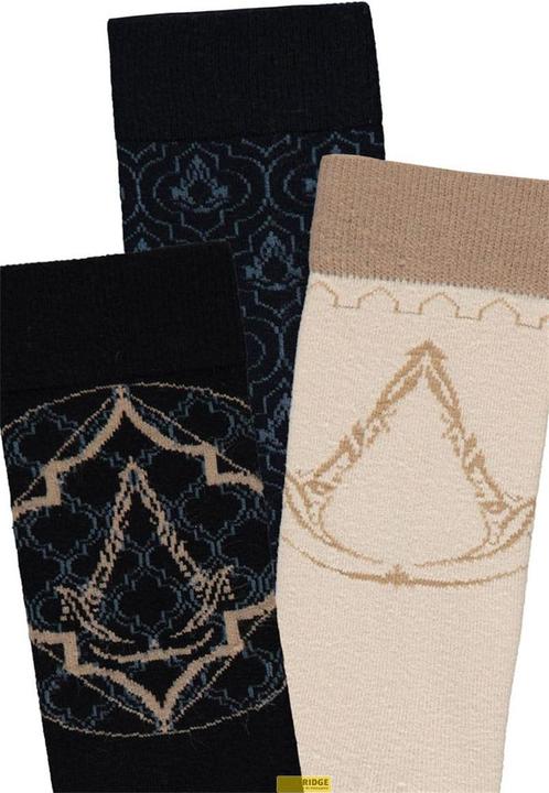 Produktbild Difuzed Assassin's Creed pack 3 paires de chaussettes Logos 39-42 (3er Pack, 39 - 42)