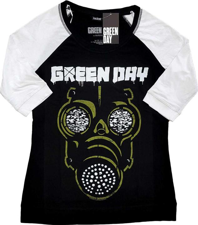 Produktbild Green Day Green Mask (Black, White) Raglan (Girlie) (3XL)