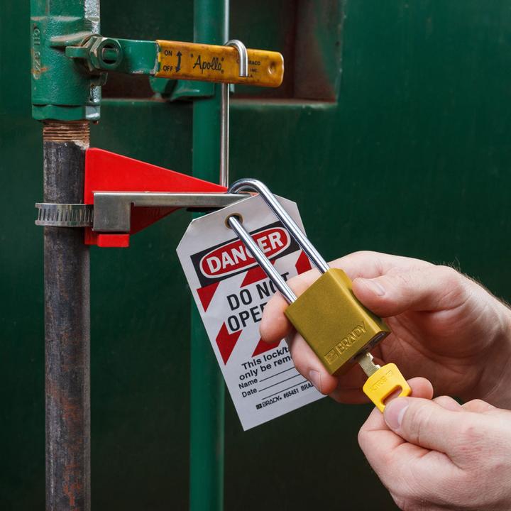 Actual product image Brady SafeKey aluminium lockout padlocks