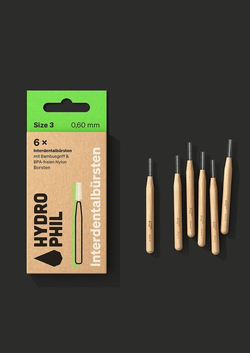 Produktbild Hydrophil Interdentalbürsten 0.45mm Size 1 (6 x, 0.45 mm)