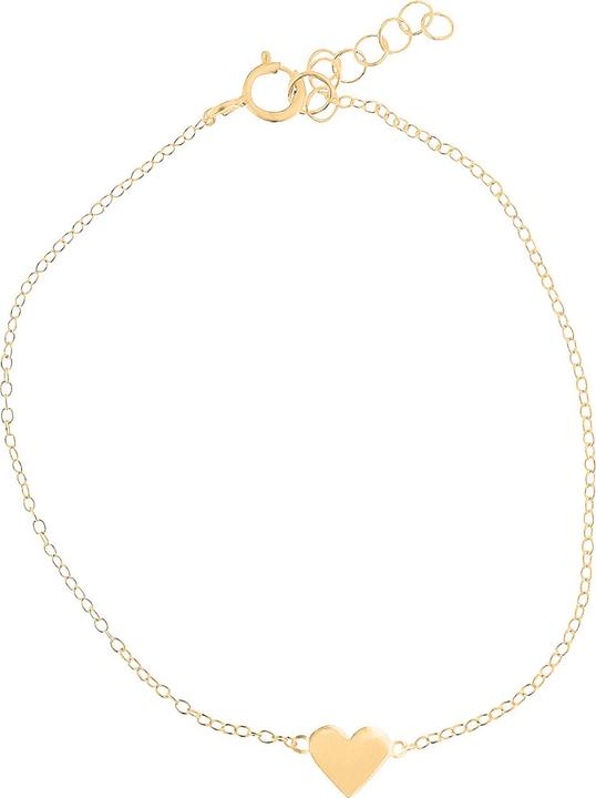 Leyda Armband Herz (18.50 cm, Silber 925 1 Mikron Gelb Vergoldet 18k)