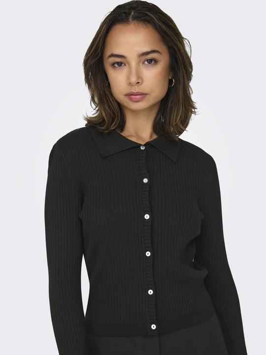Produktbild Only Normal geschnitten Polokragen Gestricktes Polo-Hemd Strickjacke (L)