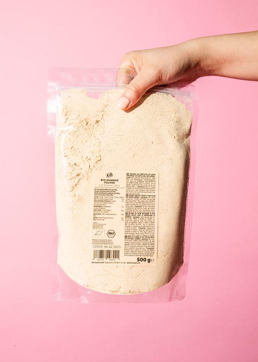 Actual product image KoRo Mixture of roasted organic chickpea flour for making hummus (500 g)