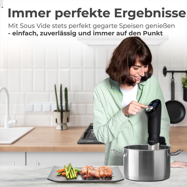Immagine prodotto KLAMER Sous Vide Stick 1200 Watt IPX7 wasserdicht 3D Zirkulation