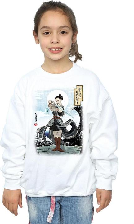 Actual product image Star Wars Girls The Last Jedi Japanese Rey Sweatshirt (128)
