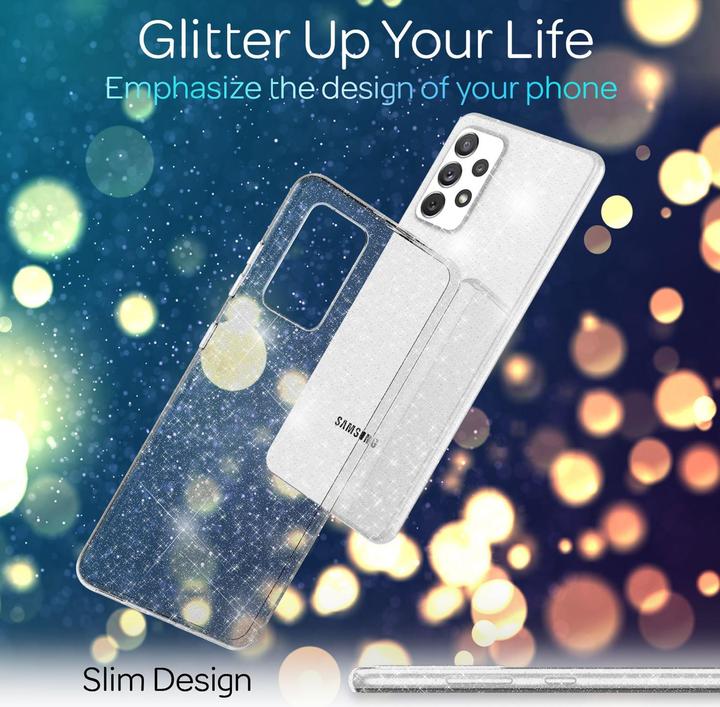 Produktbild Nalia Klare Glitzer Silikon Hülle (Samsung Galaxy A53)