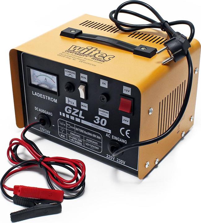 Immagine prodotto Wiltec Caricabatterie 12V 24V 16A Caricatore GZL30 (24V, 30 A)