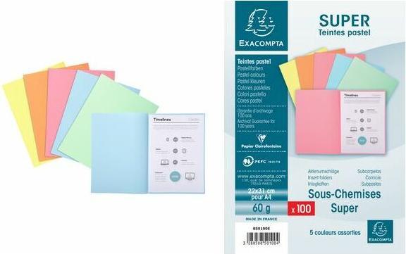 Produktbild Exacompta Sammelmappen - Aktendeckel (A4, 100 x)