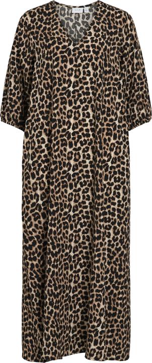 Vila VILIOPANA Leoprint Maxikleid