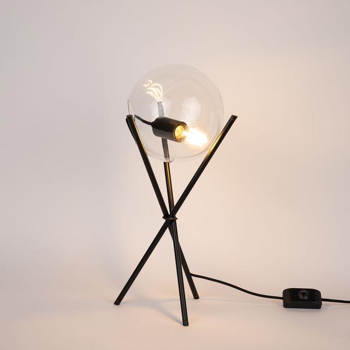 Actual product image s.luce Orb glass table lamp tripod 20cm (E27)