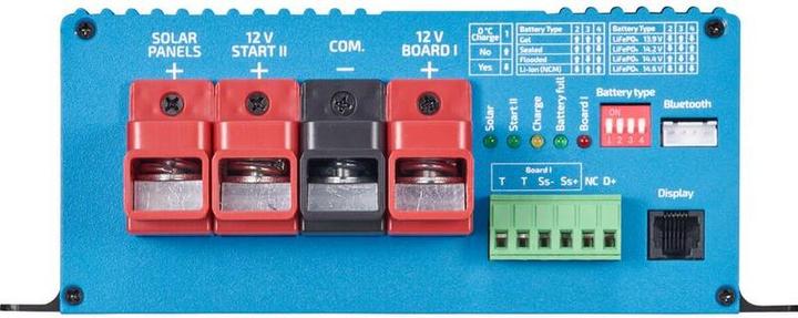 Actual product image Ective SBB30 charge booster 12V 30A with 20A solar charge controller motorhome AGM LiFePO4 (12V, 30 A)