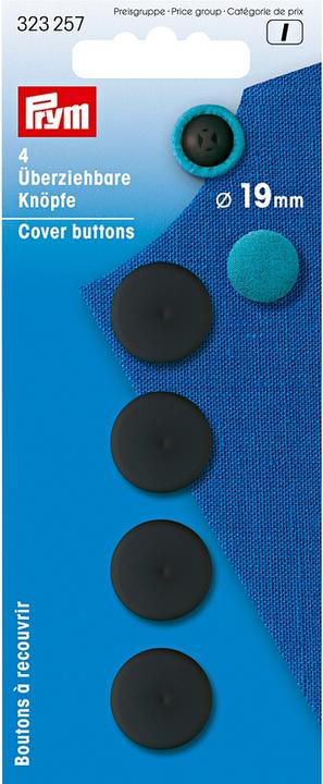 Actual product image Prym Knob, 19 mm, 4 pieces, plastic