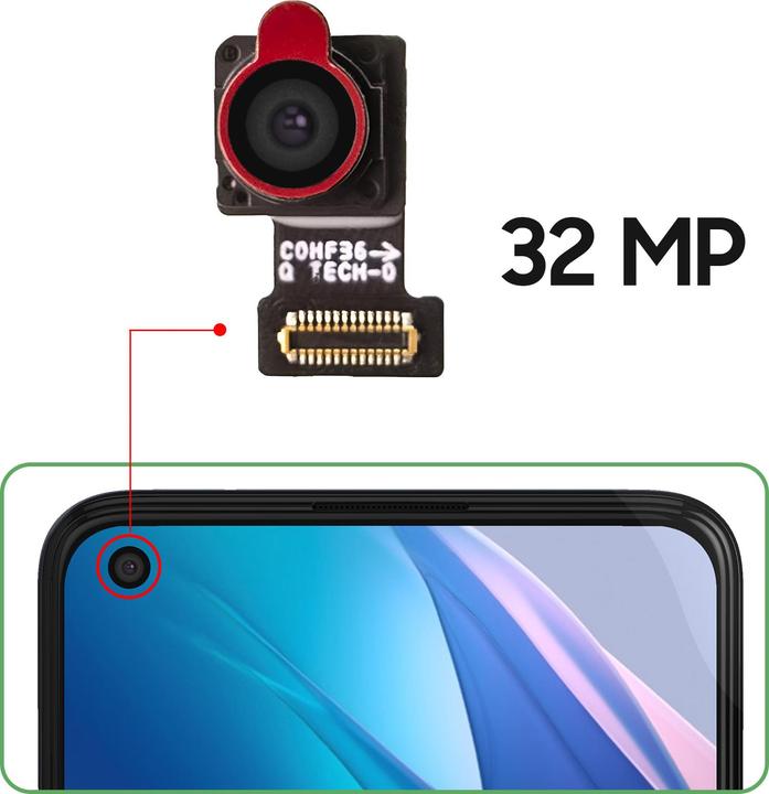 Immagine prodotto Clappio Ricambio per telecamera anteriore (Oppo Find X3 Lite)