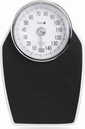 Immagine prodotto Eva- Kochen und Haushalt Bilancia pesapersone Eva, bianco e nero, Mod 893 (150 kg)