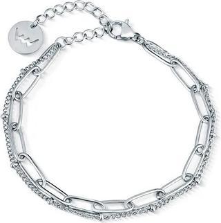 Vuch Fashion double steel bracelet Vovia Silver (Edelstahl)