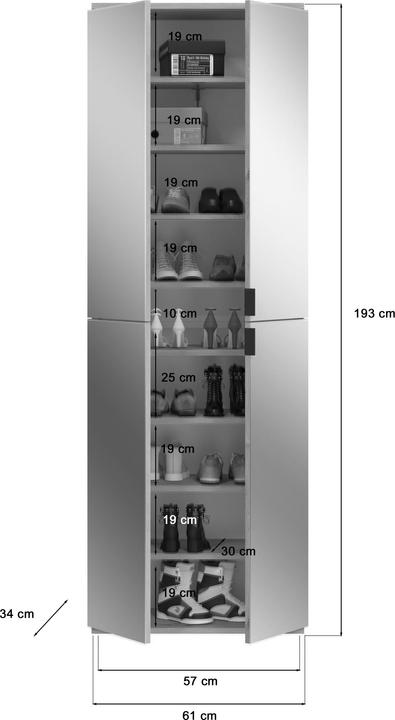 Actual product image Xonox Home Project X (122 x 34 x 193 cm)