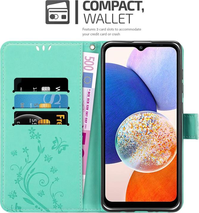 Image du produit Cadorabo Housse pour Samsung Galaxy A14 4G / 5G / M14 avec motif floral (Samsung Galaxy M14, Samsung Galaxy A14)