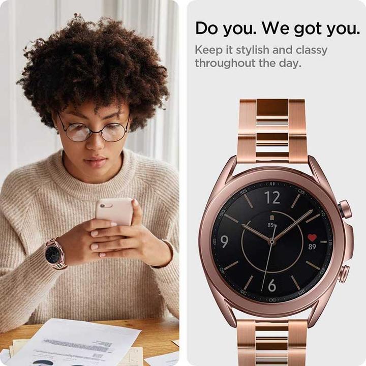 Produktbild Spigen 600WB24982 Smartwatch-Zubehör Band Rosé Edelstahl (Stainless Steel)