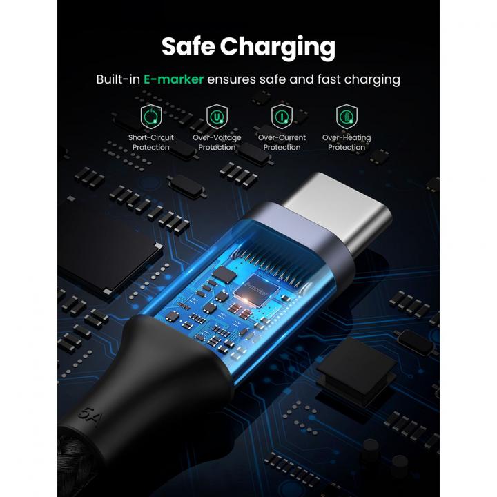 Produktbild Ugreen USB Typ C – USB Typ C (1 m, USB 2.0)
