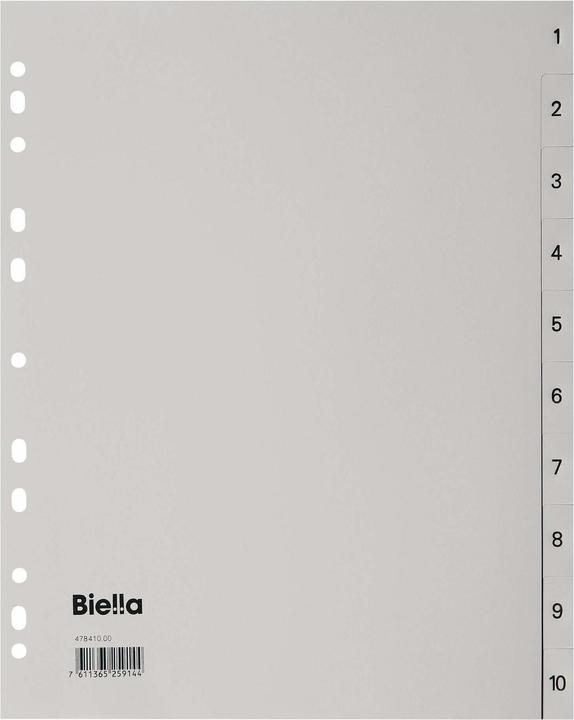 Immagine prodotto Biella Registro Polipropilene A4 1-10, 4 fori