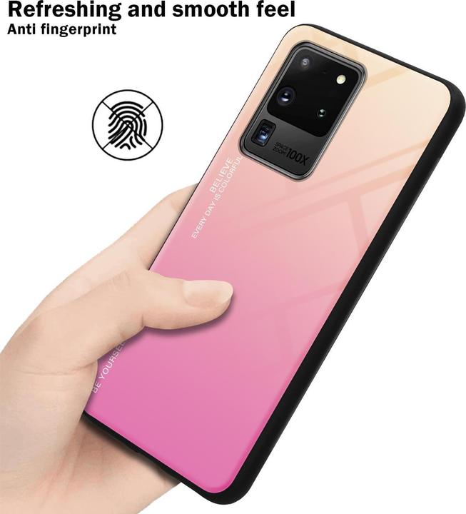 Productafbeelding Cadorabo TPU 2 kleuren glasdekking (Samsung Galaxy S20 Ultra)