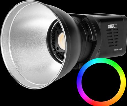 Actual product image Sirui C60R LED permanent light RGB-360°-Color 60W - super quiet 20dB - photo + video light (Video light)