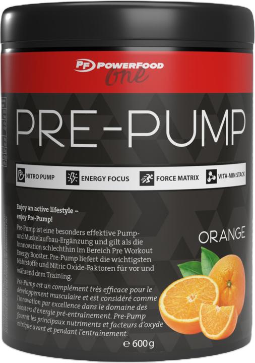 Produktbild PowerFood One Pre-Pump (Orange, 1 Stk., 600 g)