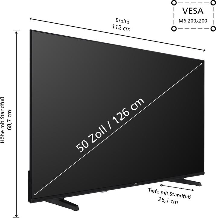 Actual product image JVC LT-50VU3455 LED-TV UHD SMART TIVO (50", LED, 4K, 2024)
