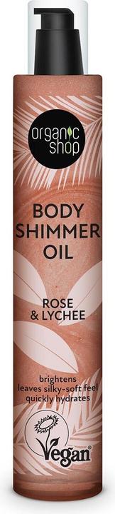 Organic Shop Rose & Lychee Body Shimmer Oil 100ml (Körperöl, 100 ml)