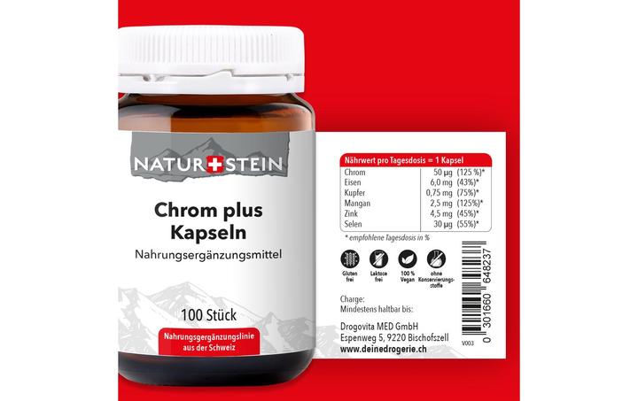 Produktbild Naturstein Chrom plus Kaps (1 Stück, Kapseln, 154 g)
